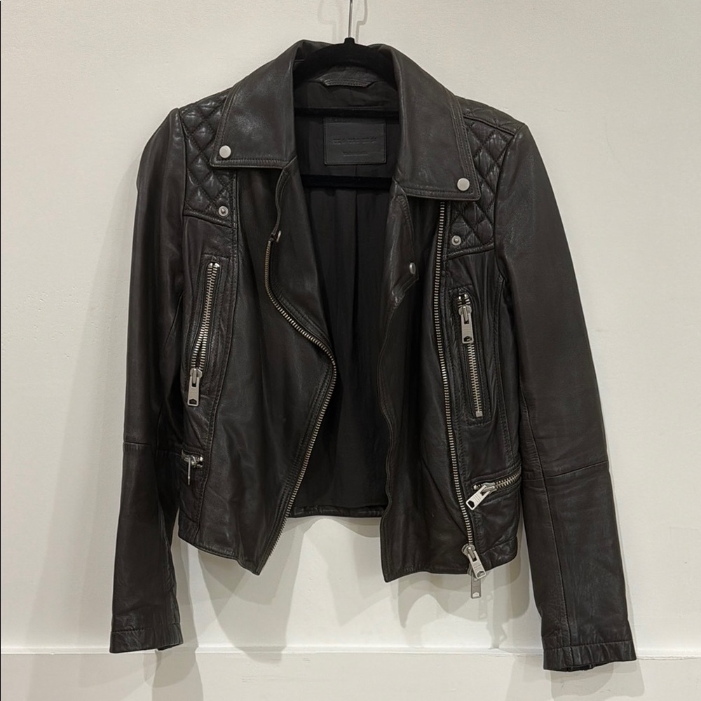 All Saints Bleeker Quilted Leather Moto Jacket - Women